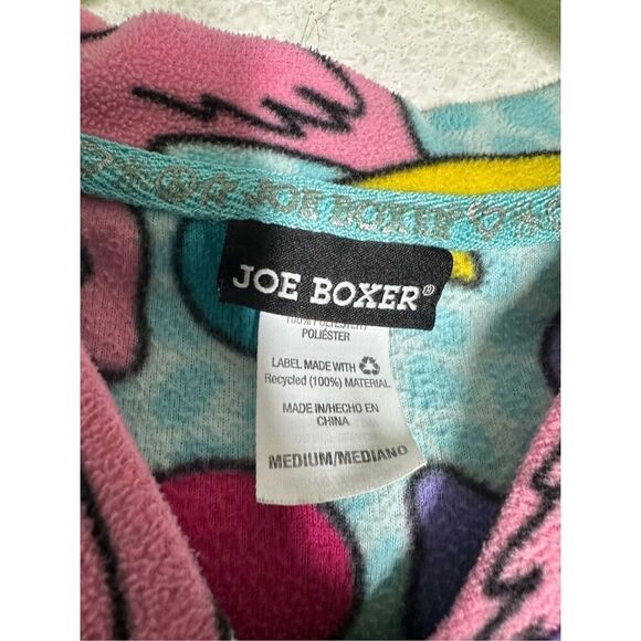 Joe Boxer Womens Large One Piece Footie Pajamas Ducks Blue Multicolor Zip Size M - Picture 3 of 15